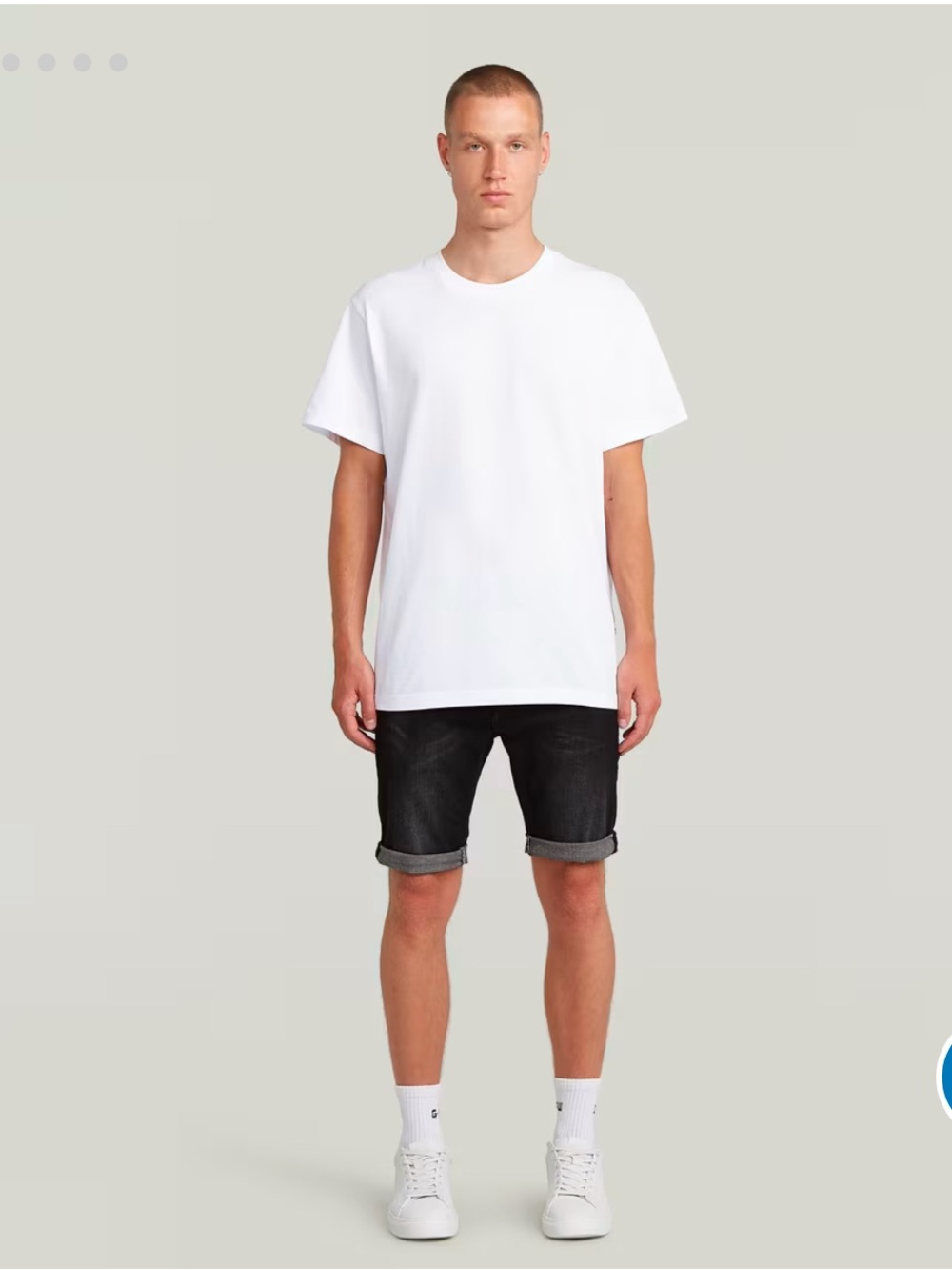 G Star RAW- Men's Slim Denim Shorts 3301 Dark 33